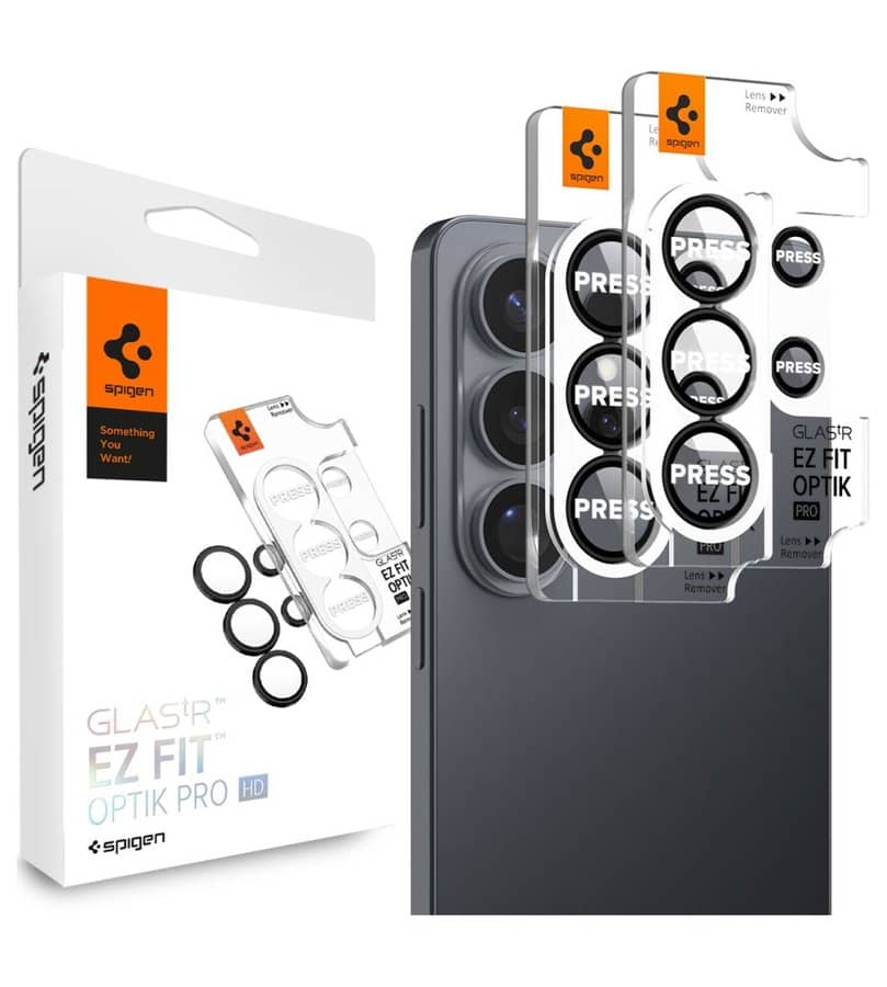 Протектор за Камерата на Samsung S26 Ultra, Spigen EZ Fit Optik Pro Glass tR 2бр., Черен