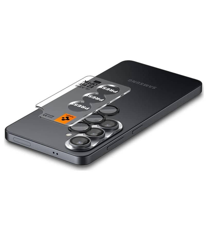 Протектор за Камерата на Samsung S26 Plus, Spigen EZ Fit Optik Pro Glass tR 2бр., Черен (3)