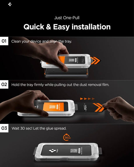 Затъмняващ Протектор за Samsung S26, Spigen Privacy Glass tR EZ Fit 2бр., Черен (9)