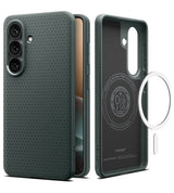 Magsafe Калъф за Samsung S26 Plus, Spigen Liquid Air Mag Fit Abyss Green Case, Зелен (2)
