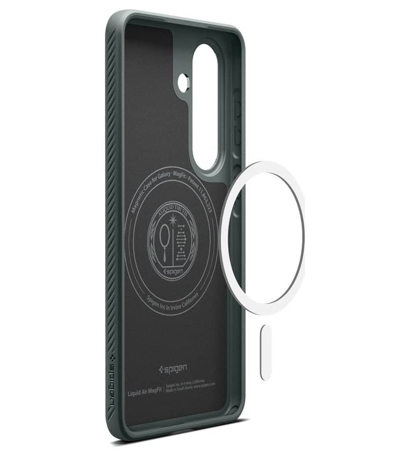 Magsafe Калъф за Samsung S26 Plus, Spigen Liquid Air Mag Fit Abyss Green Case, Зелен (6)