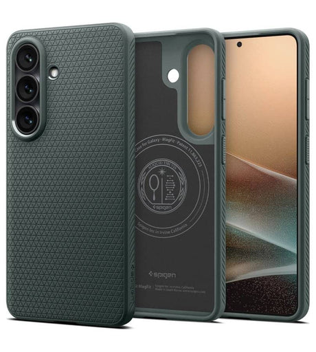 Magsafe Калъф за Samsung S26 Plus, Spigen Liquid Air Mag Fit Abyss Green Case, Зелен