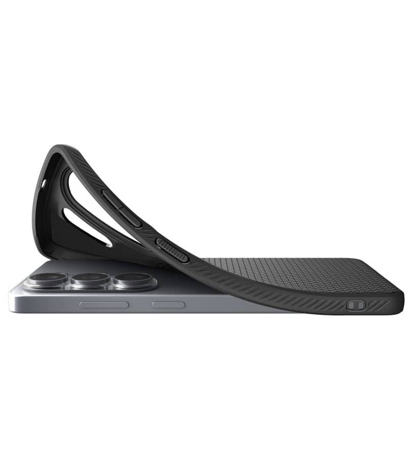 Magsafe Калъф за Samsung S26 Ultra, Spigen Liquid Air Mag Fit Matte Black Case, Черен (7)