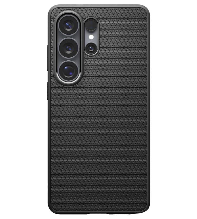 Magsafe Калъф за Samsung S26 Ultra, Spigen Liquid Air Mag Fit Matte Black Case, Черен (3)