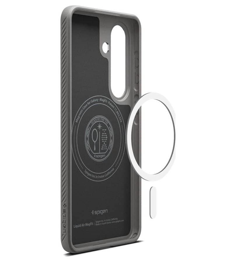 Magsafe Калъф за Samsung S26 Plus, Spigen Liquid Air Mag Fit Marble Gray Case, Сив (7)