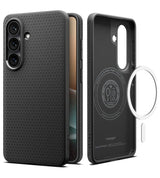 Magsafe Калъф за Samsung S26, Spigen Liquid Air Mag Fit Matte Black Case, Черен (2)