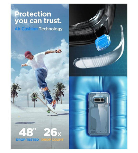 Противоударен Калъф за Nothing phone 4A, Spigen Ultra Hybrid Case, Прозрачен (6)