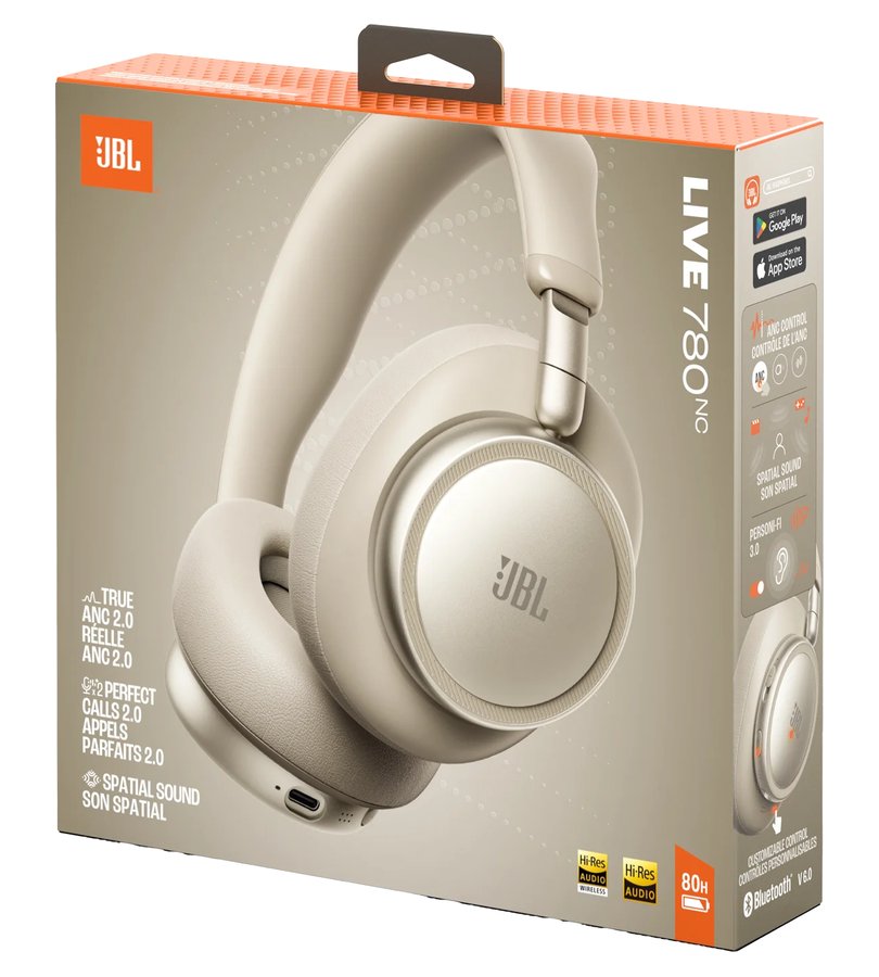 Безжични Слушалки, JBL Live 780NC, Бежов (9)