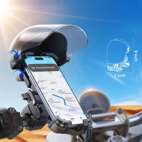 Стойка за Мотор, Joyroom Sunshade Moto/Bike Holder 7"JR-ZS526, Черен (6)