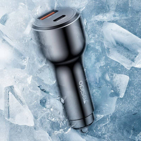 Зарядно за Кола USB-C/A, Yesido Y65 100W 5A PD/QC3.0, Черен (3)