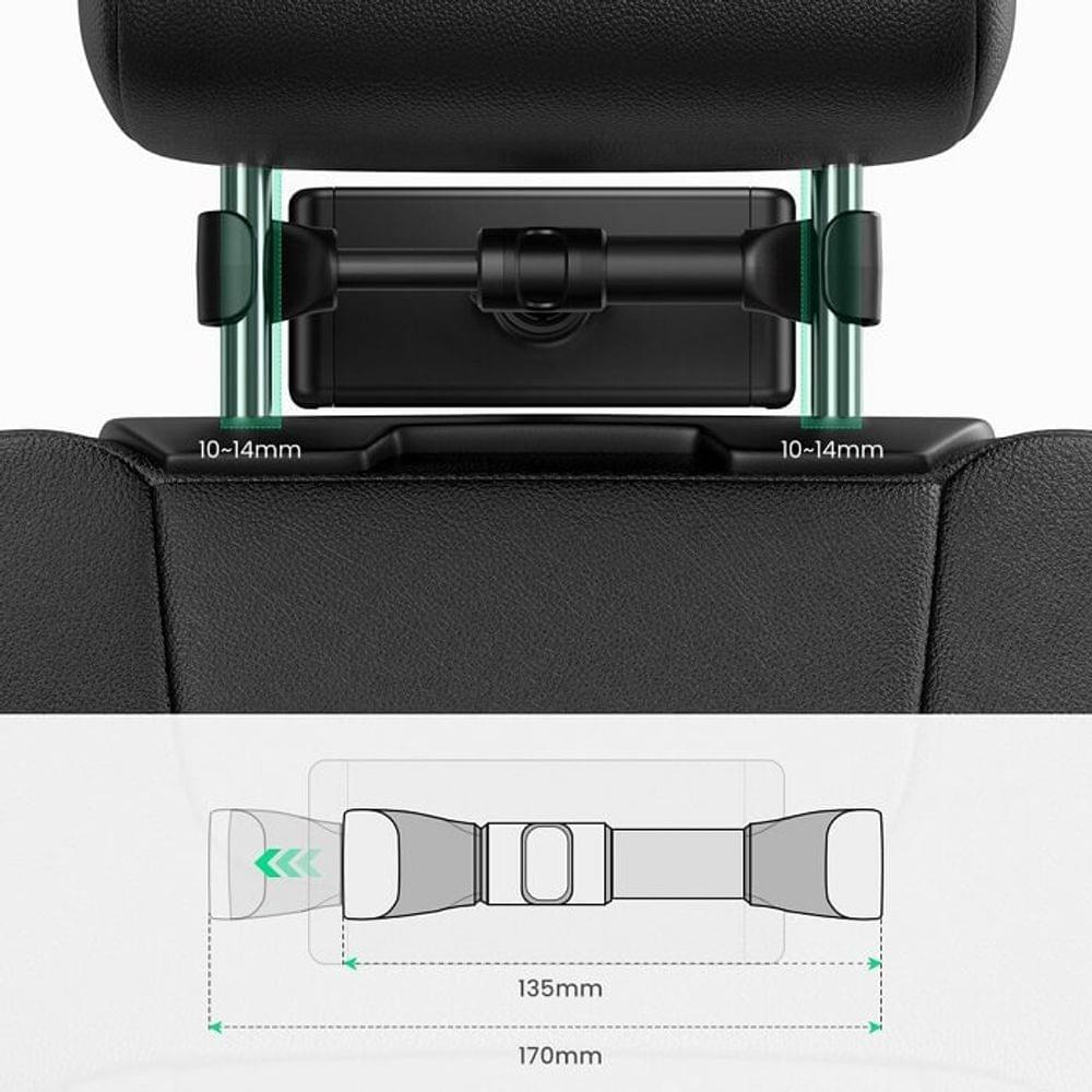 Стойка за Таблет за Кола, Ugreen Car Headrest Mount, Черен (5)