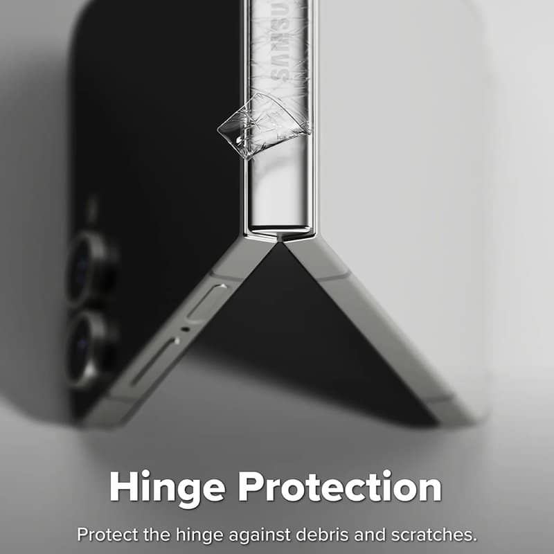 Протектор за Сгъвката на Samsung Z Flip 7, Ringke Hinge Dual Easy Pro Film Glass 2бр., Прозрачен (2)