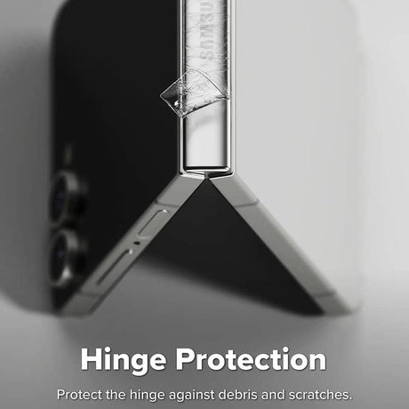 Протектор за Сгъвката на Samsung Z Flip 7, Ringke Hinge Dual Easy Pro Film Glass 2бр., Прозрачен (2)