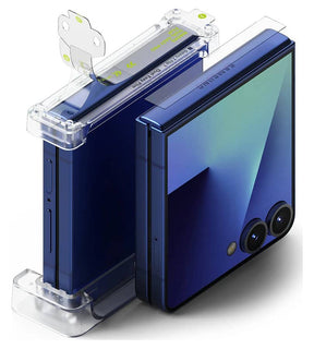 Протектор за Сгъвката на Samsung Z Flip 7, Ringke Hinge Dual Easy Pro Film Glass 2бр., Прозрачен