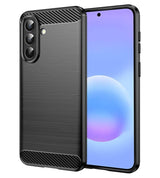 Противоударен Калъф за Samsung A57, Techsuit Premium Carbon Case, Черен
