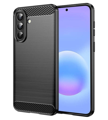 Противоударен Калъф за Samsung A57, Techsuit Premium Carbon Case, Черен