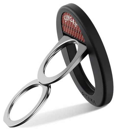 Magsafe Поставка-Пръстен, Pitaka MagEZ Ring Grip 3 Sunset, Кафяв (7)