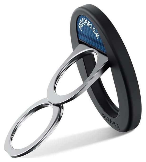 Magsafe Поставка-Пръстен, Pitaka MagEZ Ring Grip 3 Moonrise, Син (8)