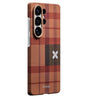 Magsafe Калъф за Samsung S26 Ultra, Pitaka Edge Flora in Grid Case Cloud Dusk, Оранжев