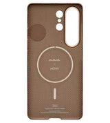 Magsafe Калъф за Samsung S26 Ultra, Pitaka Edge Flora in Grid Case Cloud Dusk, Оранжев (3)