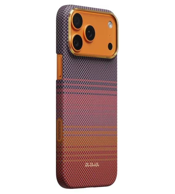 Magsafe Калъф за iPhone 17 Pro, Pitaka Edge Sunset2.0 Case California Dream 02, Кафяв