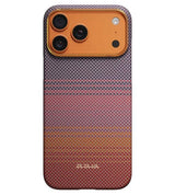 Magsafe Калъф за iPhone 17 Pro Max, Pitaka Edge Sunset2.0 Case California Dream 02, Кафяв (2)