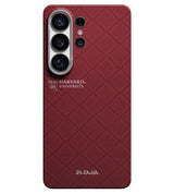 Magsafe Калъф за Samsung S26 Ultra, Pitaka Edge Harvard Case Crimson, Червен (2)