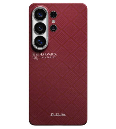 Magsafe Калъф за Samsung S26 Ultra, Pitaka Edge Harvard Case Crimson, Червен (2)