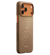 Подаръчен комплект за iPhone 17 Pro, Pitaka Golden Glint (Limited Art Edition), Кафяв (8)