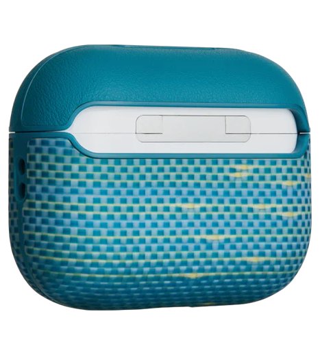 Magsafe Калъф за Apple AirPods Pro 3, Pitaka Aramid Fiber Magnetic Case Lucid Blue, Син (3)
