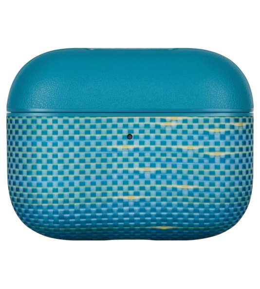 Magsafe Калъф за Apple AirPods Pro 3, Pitaka Aramid Fiber Magnetic Case Lucid Blue, Син