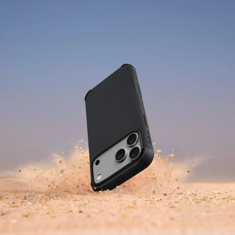 Magsafe Калъф за iPhone 17 Pro, Pitaka Aramid ProGuard Black/Gray Case, Черен (6)