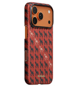 Magsafe Калъф за iPhone 17 Pro Max, Pitaka Edge Happiness Rides Case Cinnabar Steed, Червен