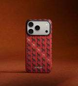 Magsafe Калъф за iPhone 17 Pro Max, Pitaka Edge Happiness Rides Case Cinnabar Steed, Червен (8)