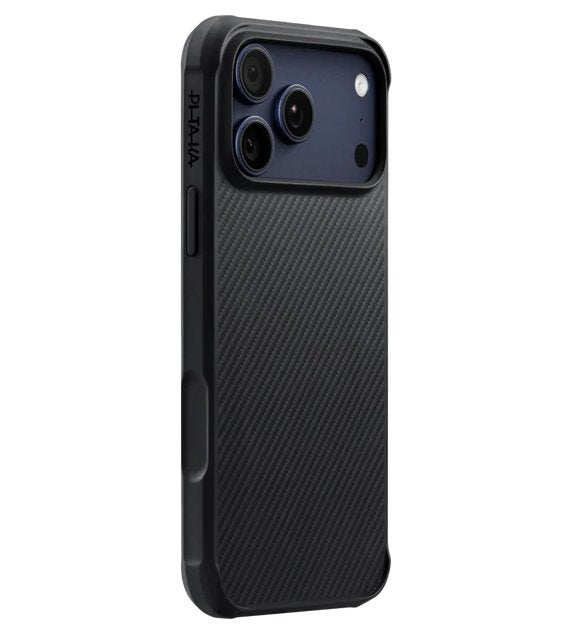 Magsafe Калъф за iPhone 17 Pro Max, Pitaka Aramid ProGuard Black/Gray Case, Черен