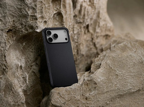 Magsafe Калъф за iPhone 17 Pro Max, Pitaka Aramid ProGuard Black/Gray Case, Черен (7)