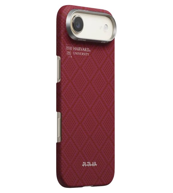 Magsafe Калъф за iPhone Air, Pitaka Edge Harvard Case Crimson, Червен