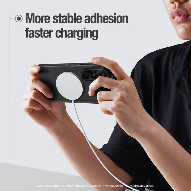 Magsafe Калъф за Samsung Z Fold 8 Ultra, Nillkin Super Frosted Pro Case, Черен (6)