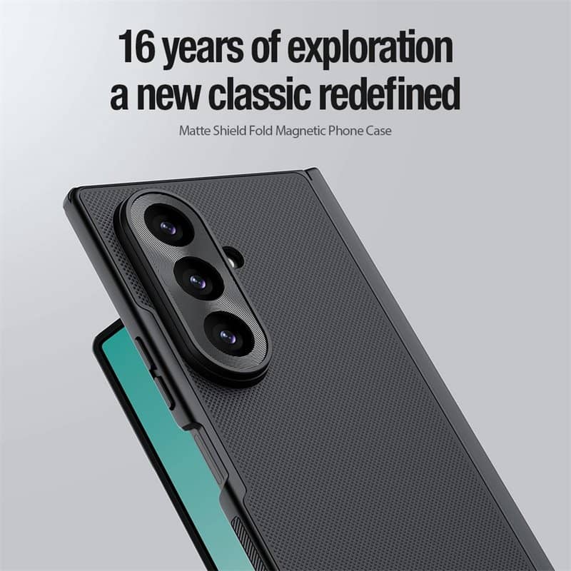 Magsafe Калъф за Samsung Z Fold 8 Ultra, Nillkin Super Frosted Pro Case, Черен (13)