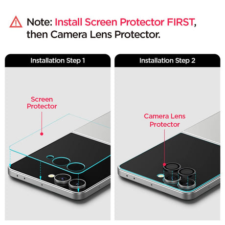 Протектор за Външния Дисплей на Samsung Z Flip 8, Spigen Ez Fit Glass, Прозрачен (9)