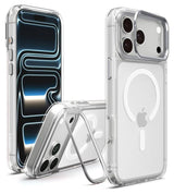 Magsafe Калъф за iPhone 18 Pro/ 17 Pro, ESR Classic Hybrid Kickstand Frosted Mag Case, Син (4)