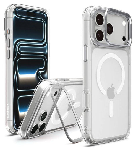 Magsafe Калъф за iPhone 18 Pro/ 17 Pro, ESR Classic Hybrid Kickstand Frosted Mag Case, Син (4)