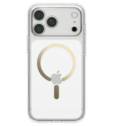 Magsafe Калъф за iPhone 18 Pro Max/ 17 Pro Max, Spigen Ultra Hybrid Mag Fit Case Clear/Gold, Прозрачен (8)