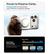 Magsafe Калъф за iPhone 18 Pro Max/ 17 Pro Max, Spigen Ultra Hybrid Mag Fit Case Clear/Gold, Прозрачен (11)