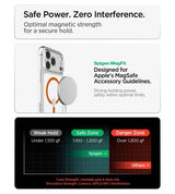 Magsafe Калъф за iPhone 18 Pro/ 17 Pro, Spigen Ultra Hybrid Mag Fit Case Clear/Orange, Прозрачен (13)
