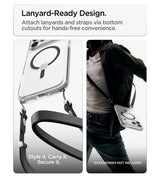 Magsafe Калъф за iPhone 18 Pro/ 17 Pro, Spigen Ultra Hybrid Mag Fit Case Clear/Graphite, Прозрачен (5)