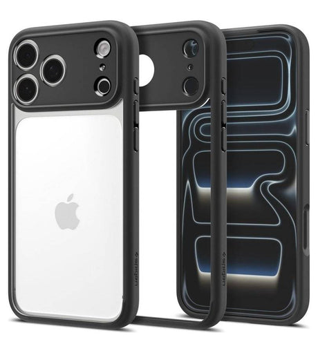 Калъф за iPhone 18 Pro Max/ 17 Pro Max, Spigen Ultra Hybrid Case, Черен