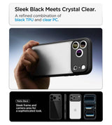 Калъф за iPhone 18 Pro Max/ 17 Pro Max, Spigen Ultra Hybrid Case, Черен (6)