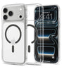 Magsafe Калъф за iPhone 18 Pro/ 17 Pro, Spigen Ultra Hybrid Mag Fit Case Clear/Graphite, Прозрачен