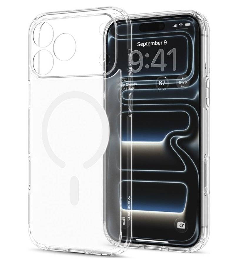Magsafe Калъф за iPhone 18 Pro Max/ 17 Pro Max, Spigen Ultra Hybrid Frost Mag Fit Case, Бял (6)